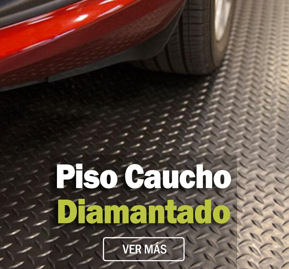 Pisos de caucho diamantado